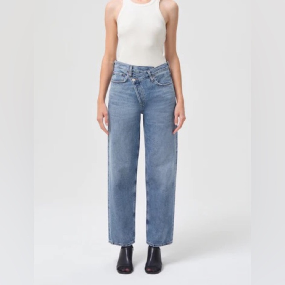 Agolde CRISS CROSS UPSIZED JEAN in eternal worn only once.